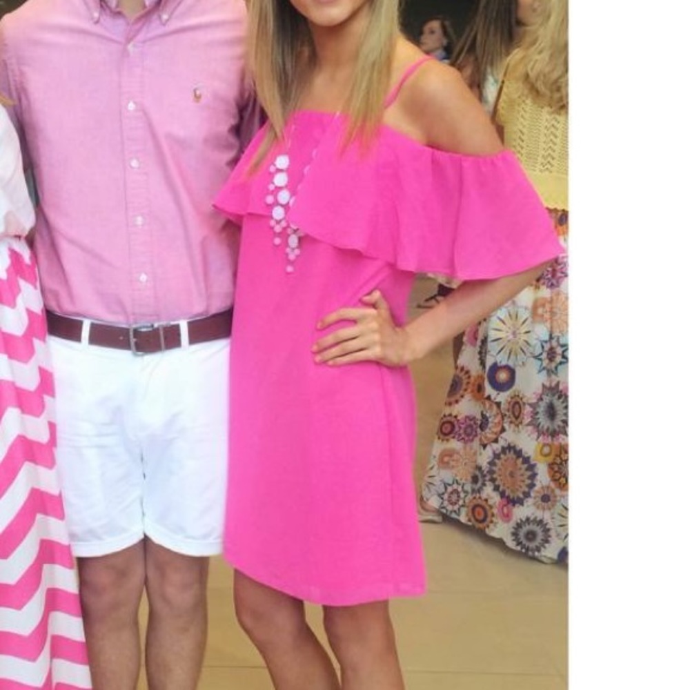 Hot pink sundress